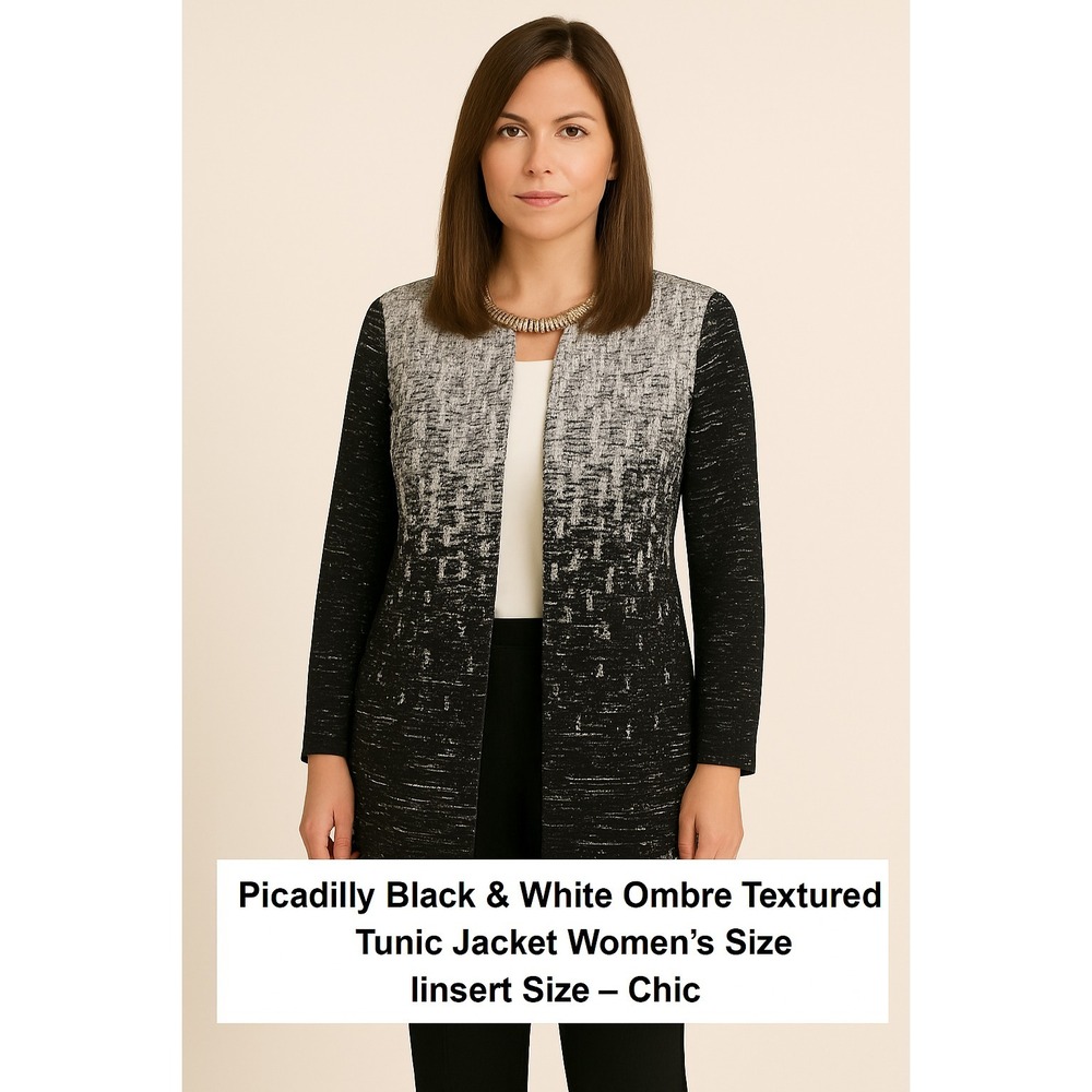 Piccadilly Of Canada Med Black/WhiteJacket Capsule Academia Substantial - Picture 12 of 12